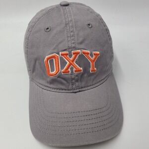 Occidental College Tigers Hat Strapback Legacy Gray Orange NCAA Oxy Logo Men